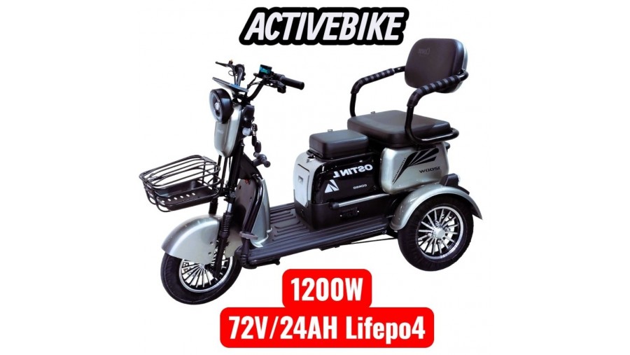 Електричний трицикл Corso OSTIN L NL-624307 (1200W, 72V/24Ah Lifepo4)